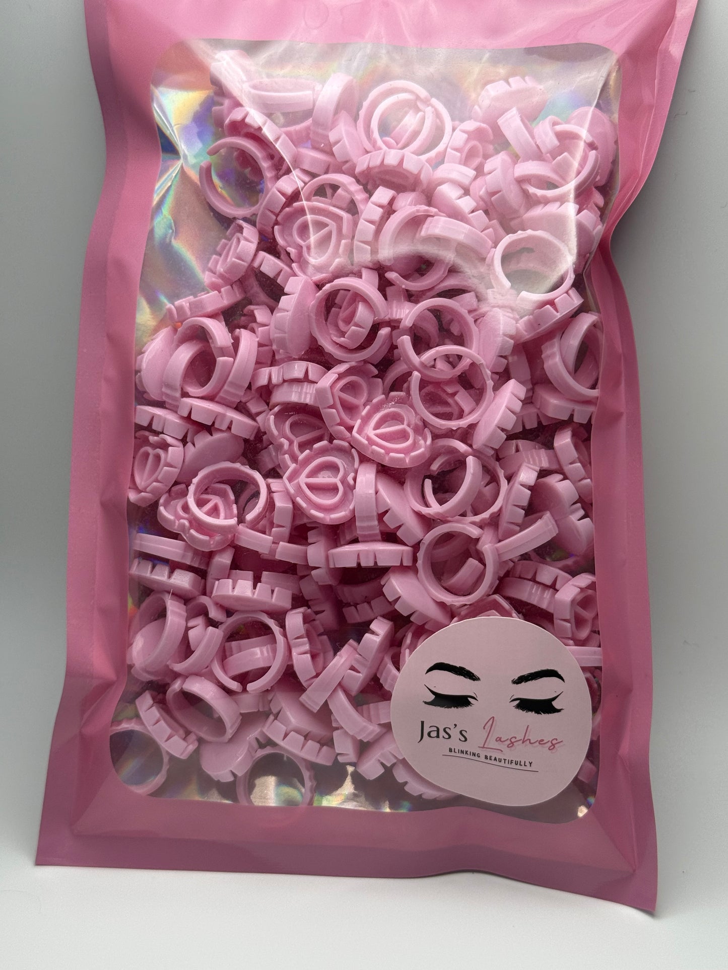 Lash extension adhesive glue rings