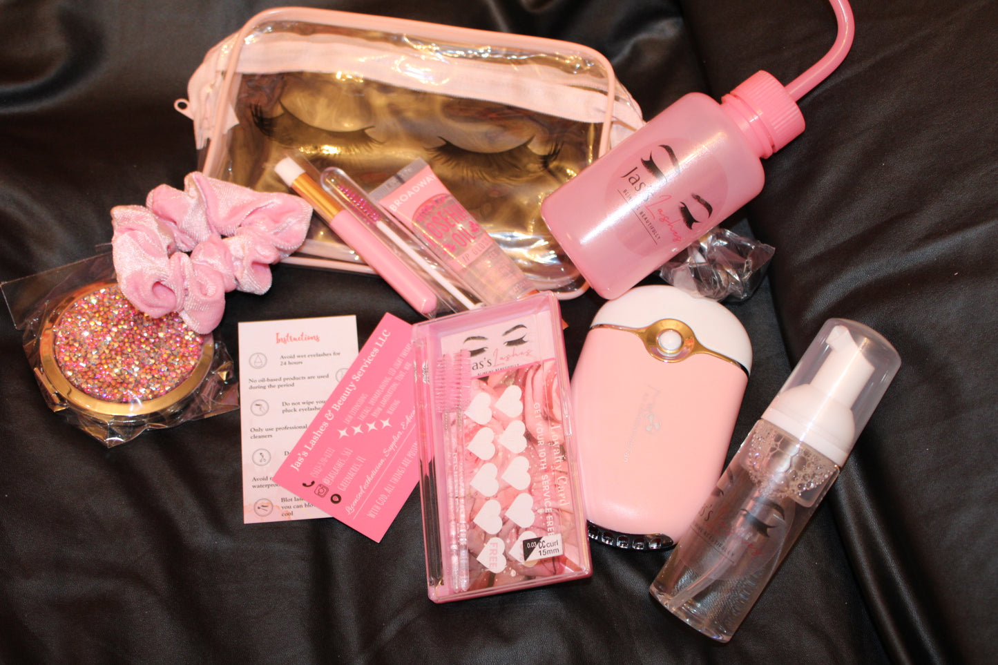 Aftercare kit for lash extensions